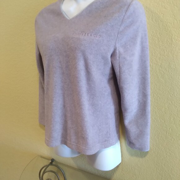 Bellagio Women's Long Sleeve Sweat Top Small Gray - Picture 2 of 8